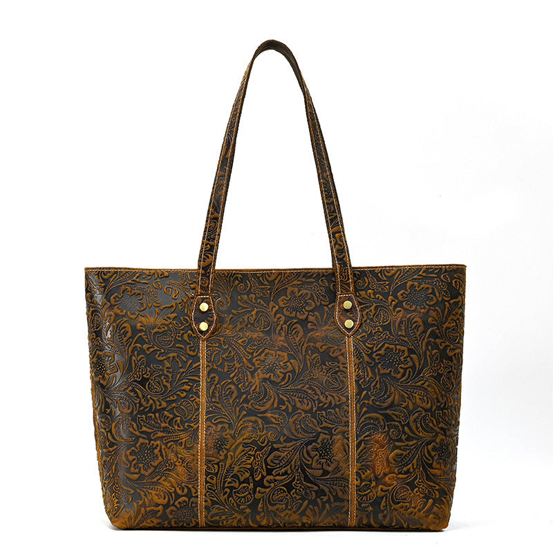 Women's Handbag Leather Print One Shoulder