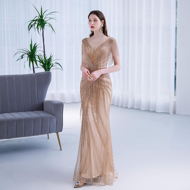 New Temperament Queen Bride Party Toast Dress