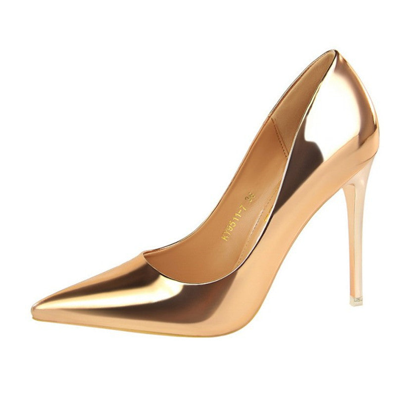 Stiletto Heels Pointed Toe Low Top Women's Shoes