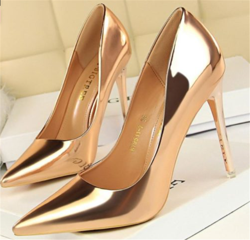 Stiletto Heels Pointed Toe Low Top Women's Shoes