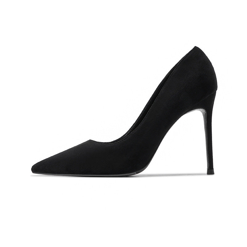 Women's All Match Black High Heels Stiletto