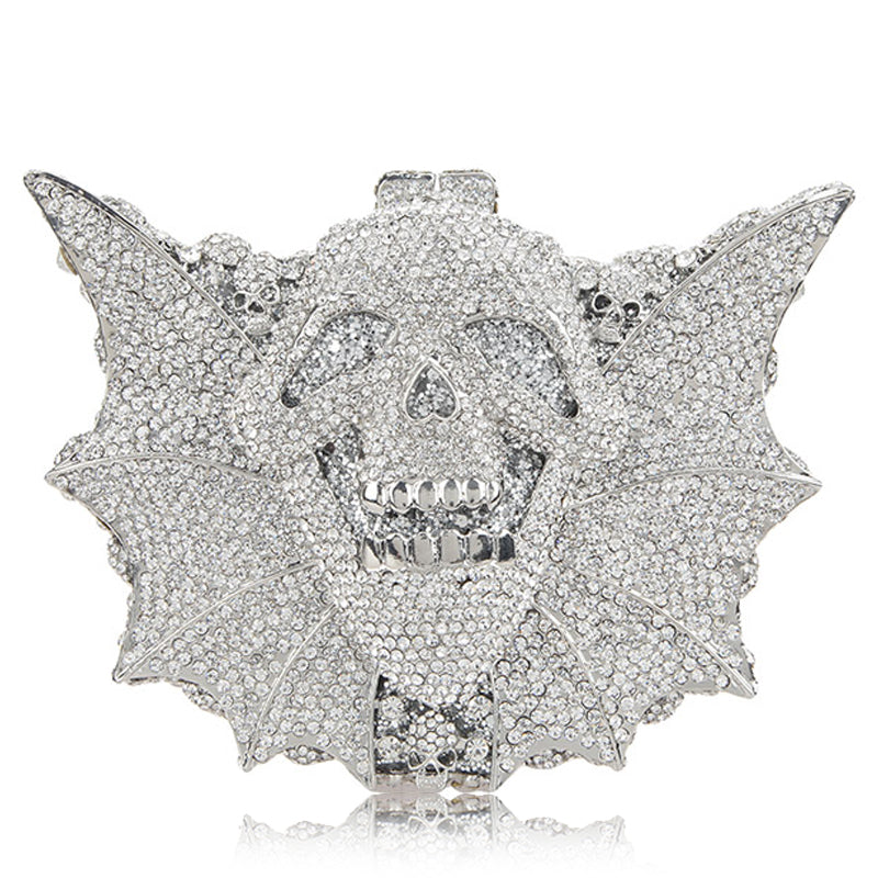 Halloween Crystal Women's Bag Skull Bat