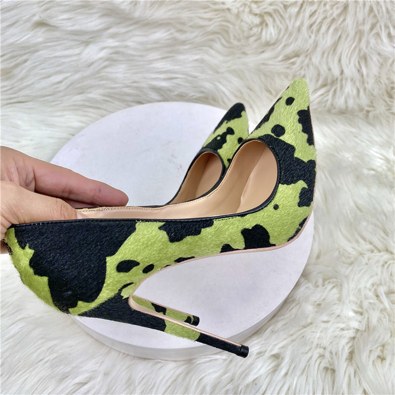 New Camouflage Graffiti High Heels