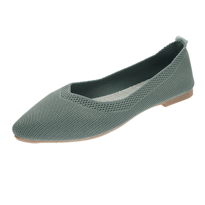 New Soft Bottom Low-cut Pointed Breathable Flat Shoes