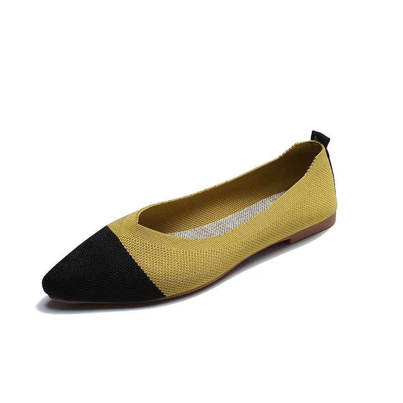 New Soft Bottom Low-cut Pointed Breathable Flat Shoes