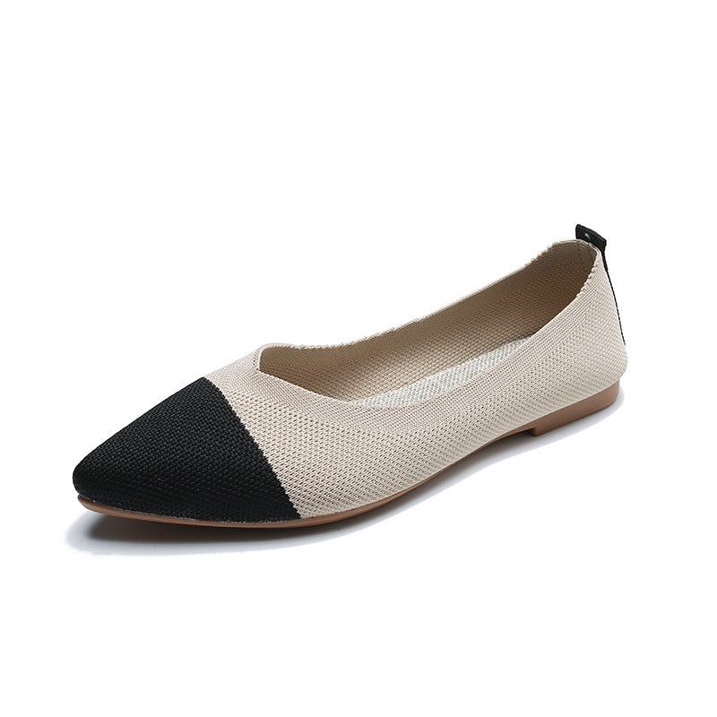 New Soft Bottom Low-cut Pointed Breathable Flat Shoes