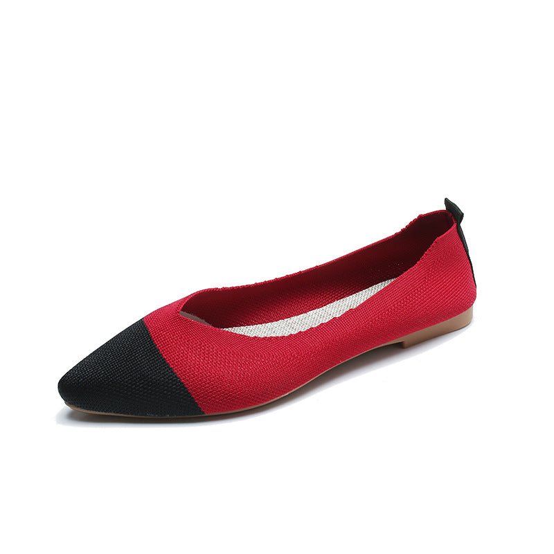 New Soft Bottom Low-cut Pointed Breathable Flat Shoes