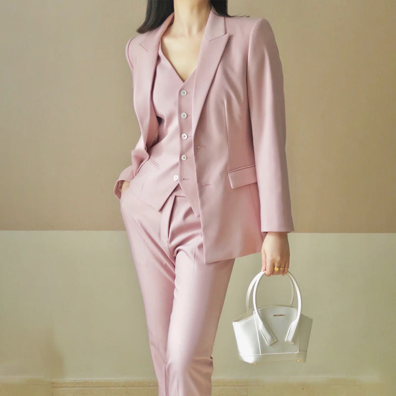 Women's Temperament Commuter Slim Pencil Pants Suit