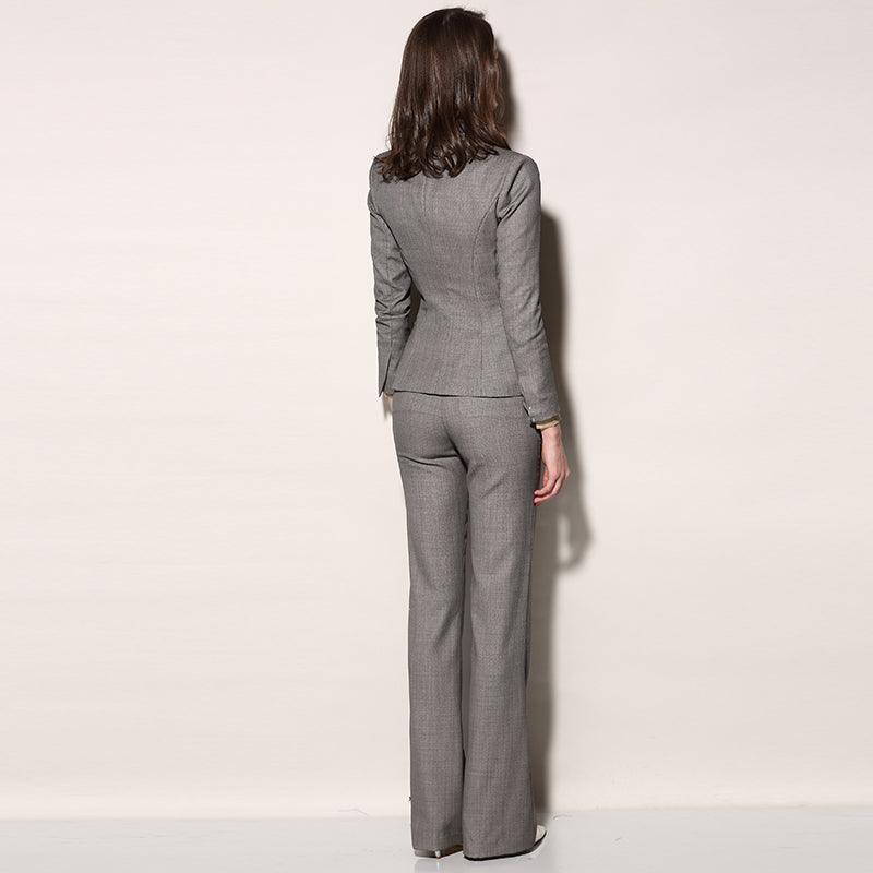 Women's Temperament Fashion Thin Wool Professional Suit