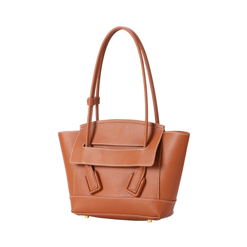 Genuine Leather Women's Bag Special-interest Design Underarm