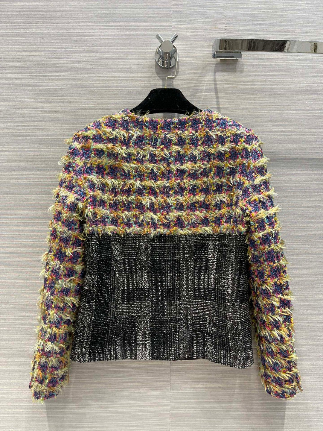 Small Fragrance Pattern Patchwork Woven Jacket