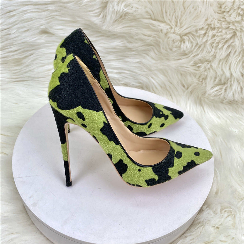 New Camouflage Graffiti High Heels