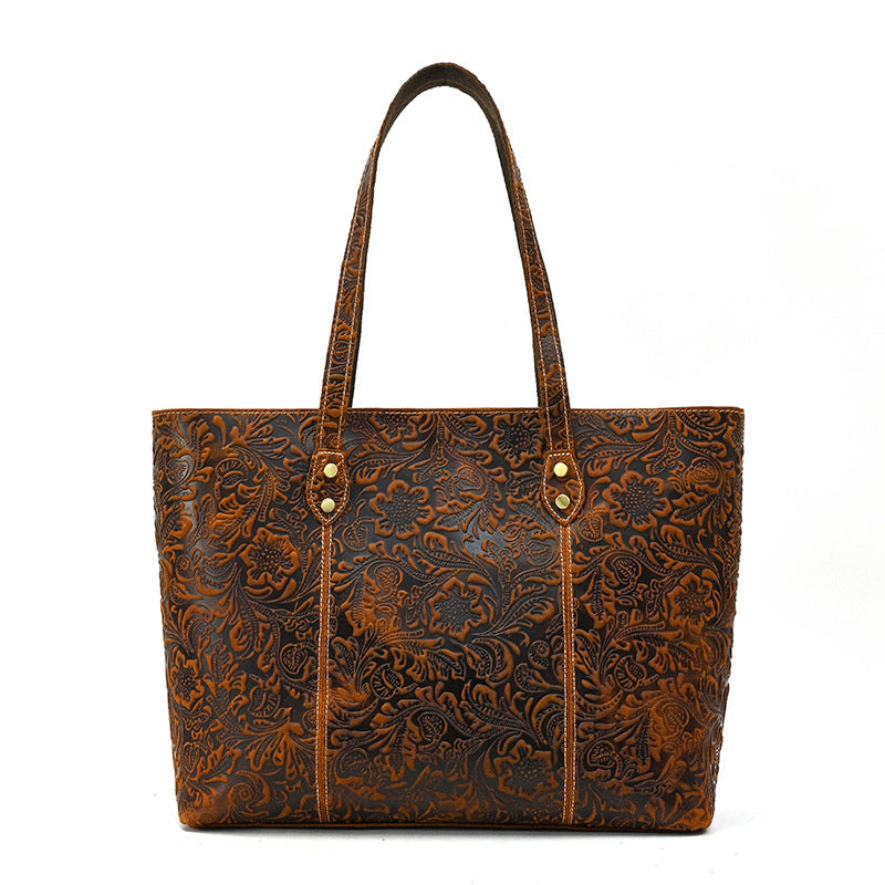 Women's Handbag Leather Print One Shoulder